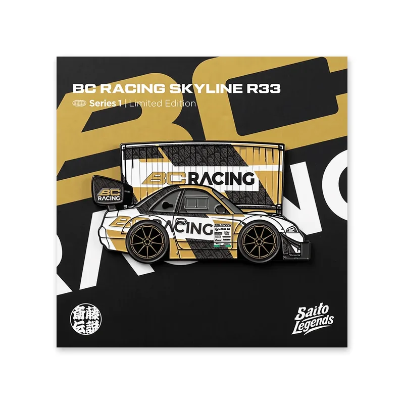 BC Racing R33 Container pin badge