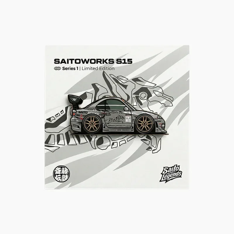 SaitoWorks S15 pin badge